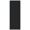 vidaXL Scarpiera Nera 52x37,5x100 cm in Legno Multistrato