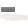 vidaXL Letto con Testiera Rivestita Grigio chiaro 140 x 200 cm
