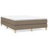 vidaXL Struttura Letto a Rete a Molle Tortora 140x200 cm in Tessuto