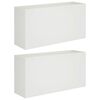 vidaXL Vaso da giardino 2 pz Bianco 100 x 30 x 50 cm