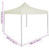 vidaXL Tenda Party Crema 200 x 200 x 315 cm Tessuto Oxford