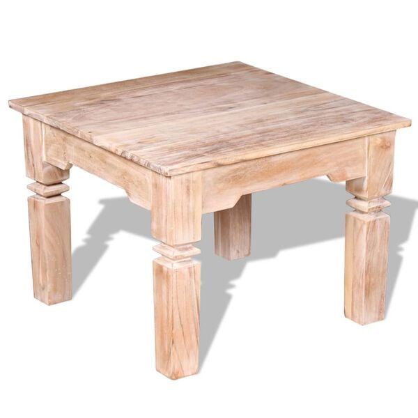 vidaXL Tavolino da Salotto in Legno Massello di Acacia 60x60x45 cm