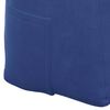 vidaXL Cuscino per Schiena Blu Polizia 140 x 24 x 50 cm Velluto
