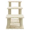 vidaXL Albero per Gatti con Tiragraffi in Sisal Crema 50,5 cm