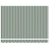 vidaXL Tenda Retrattile Verde e Bianco 300 x 250 cm Tessuto e Metallo