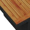vidaXL Set Divano da Giardino con archiviazione 8 pcs Nero Poly Rattan