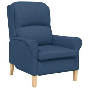 vidaXL poltrona Blu Tessuto