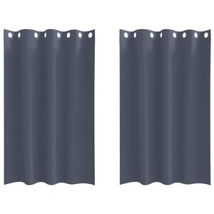 vidaXL Tende Blackout con Anelli 2 pz Antracite 175 x 140 cm