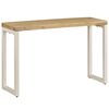 vidaXL Tavolo Consolle 120x35x76 cm Legno Massello di Mango e Acciaio