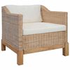 vidaXL Set di Divani 2 pz con Cuscini in Rattan Naturale