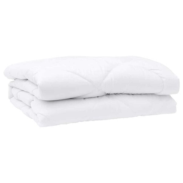 vidaXL Duvet Estivo Bianco 220 x 200 x 3 cm Poliestere