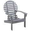 vidaXL Sedia Adirondack in Legno Massello di Acacia Grigia