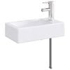 vidaXL Lavabo da bagno Cromato 45,5 x 25,5 x 13 cm Metallo