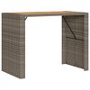 vidaXL Tavolo Bar da Giardino Piano in Acacia 145x80x110 cm Polyrattan