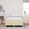 vidaXL Letto a molle Bianco e crema 120 x 190 cm Poliestere