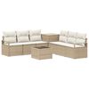 vidaXL Set di divani 8 pz Beige e Bianco Crema