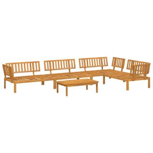 vidaXL Set Divano Pallet da Giardino 5 pz in Legno Massello di Acacia