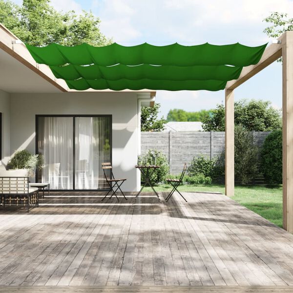 vidaXL Paravento Verticale Verde Chiaro 140x360 cm in Tessuto Oxford