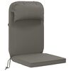 vidaXL Cuscino per Lounger Sole 100% Poliestere Grigio 55 x 124 x 5 cm