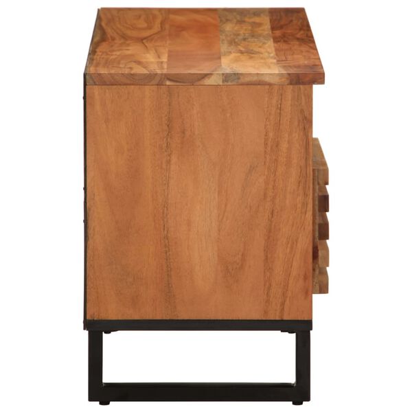 vidaXL Mobile Porta TV 100x34x46 cm in Legno Massello di Acacia