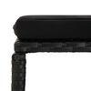 vidaXL Set da Pranzo da Giardino 11 pz con Cuscini in Polyrattan Nero