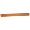 vidaXL Letto Rialzato da Giardino Ruggine 600x80x45 cm Acciaio Corten