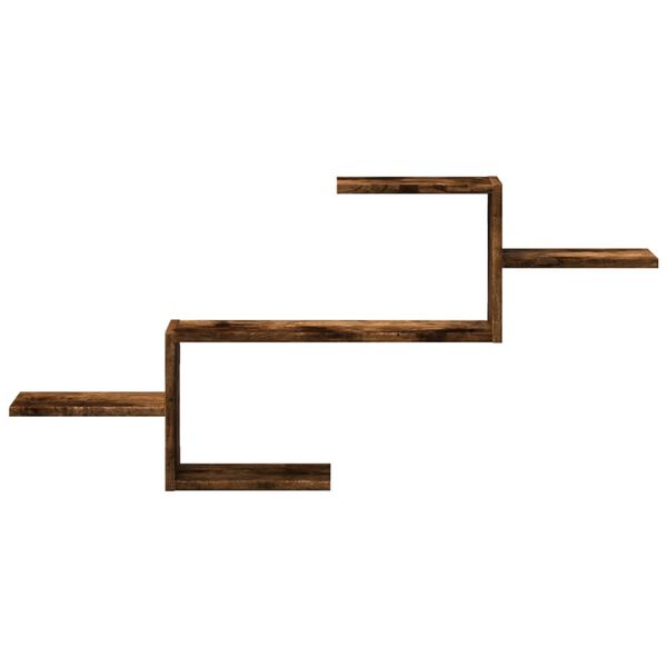 vidaXL Scaffale a Muro Rovere Fumo 104x15x49 cm in Truciolato