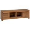 vidaXL Mobile TV 110 x 30 x 35 cm Naturale Legno di teak solido