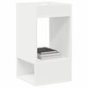 vidaXL Tavolino 2 pcs Bianco 30 x 30 x 56 cm Legno multistrato