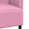 vidaXL Divano alto 101cm Rosa Tessuto