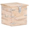 vidaXL Baule 40x40x40 cm in Legno Massello di Acacia