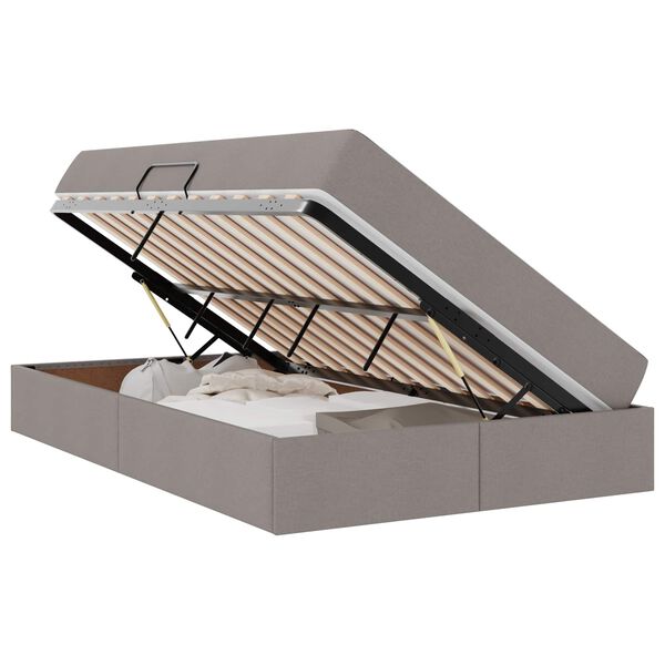 vidaXL Letto con contenitore e materasso Talpa 120 x 190 cm Poliestere