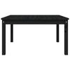 vidaXL Tavolo da Giardino Nero 82,5x82,5x45 cm Legno Massello di Pino