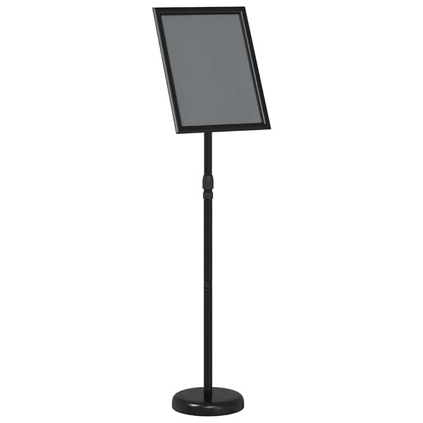 vidaXL Espositori per Fiere Nero 25 x 25 x 125 cm Alluminio