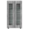 vidaXL Credenza con porta FLORIN Grigio Sonoma 55,5 x 29 x 103 cm
