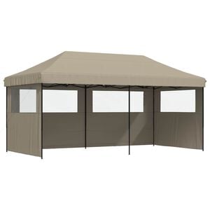 vidaXL Tenda Party 292 x 580 x 315 cm Tortora Tessuto Oxford