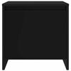 vidaXL Comodino Nero 45x34x44,5 cm in Truciolato