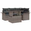 vidaXL Set Divano da Giardino 5 pz Grigio