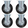 vidaXL Rotelle Fisse 4 pz 125 mm