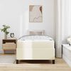 vidaXL Struttura letto con materasso con materasso Crema 100 x 200 cm