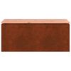 vidaXL Panchina da giardino Ruggine 100 x 40 x 43 cm acciaio corten