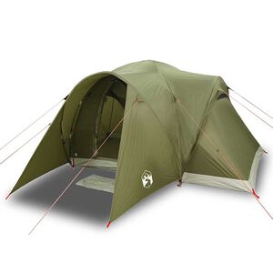 vidaXL Tenda Familiare a Cupola 6 Persone Verde Oliva Impermeabile