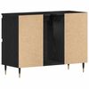 vidaXL Armadio per Lavabo da Bagno Rovere Nero 80 x 33 x 60 cm