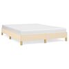 vidaXL Giroletto senza Materasso Crema 140x190 cm in Tessuto