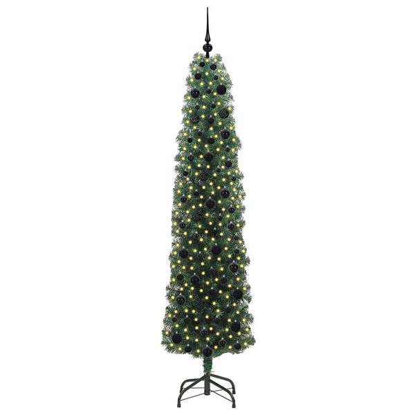 vidaXL Albero di Natale artificiale con 300 LED Verde 210 cm