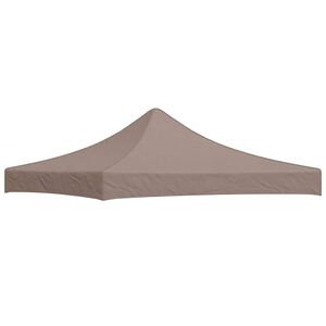 vidaXL Tetto per Tendone per Feste 3x3 m Grigio Talpa 270 g/m&sup2;