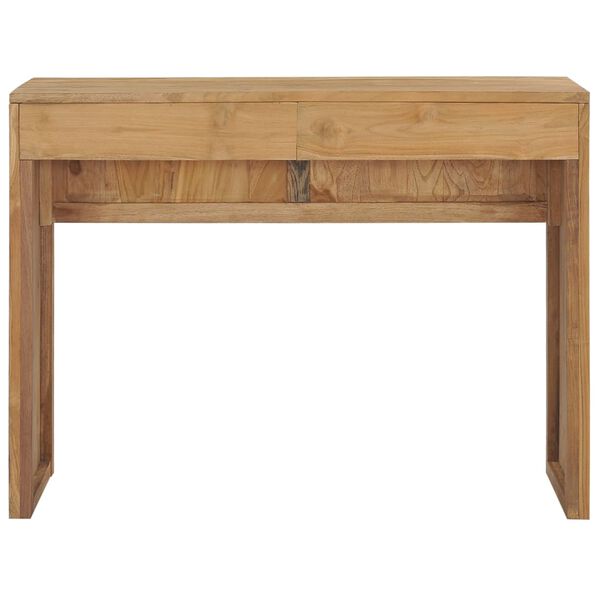 vidaXL Tavolo Consolle 100x35x75 cm in Legno Massello di Teak