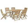 vidaXL Set da Pranzo da Giardino 7 pz in Legno Massello di Acacia