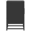 vidaXL Comodino Nero 40x31x50 cm Legno Multistrato e Metallo