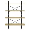 vidaXL Libreria 4 Ripiani Rovere Sonoma 100x30x140cm Legno Multistrato